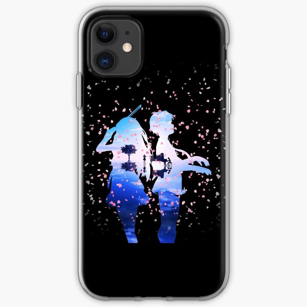 Your Lie in April Shigatsu wa Kimi no Uso Kaori & Kousei Anime Cherry Blossoms iPhone Soft Case