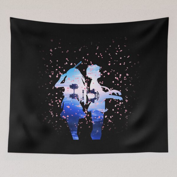Item preview, Your Lie in April Shigatsu wa Kimi no Uso Kaori & Kousei Anime Cherry Blossoms designed and sold by IdlyBlue.