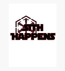 Sith Happens Photographic Print