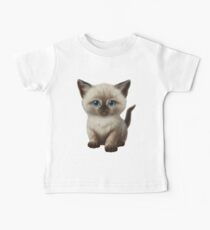 Cataclysm-siamesische Kätzchen-Klassiker Baby T-Shirt