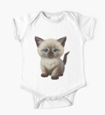 Cataclysm- Siamese Kitten Classic Short Sleeve Baby One-Piece