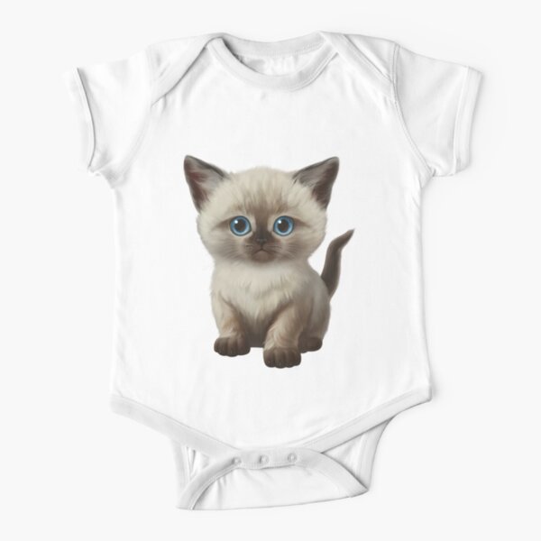 Cataclysm Siamese Kitten Classic Baby One Piece By Ikerpazstudio Redbubble