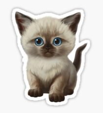 Cataclysm- Siamese Kitten Classic Sticker