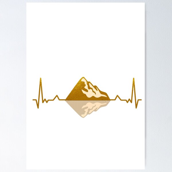 Aperçu de l'œuvre Heart Beat Mountain créée et vendue par TeaAndPrints.