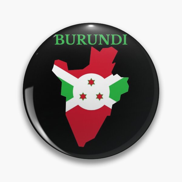 Item preview, Burundi Map Flag designed and sold by marosharaf.