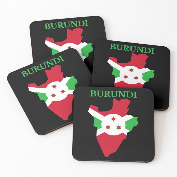 Item preview, Burundi Map Flag designed and sold by marosharaf.