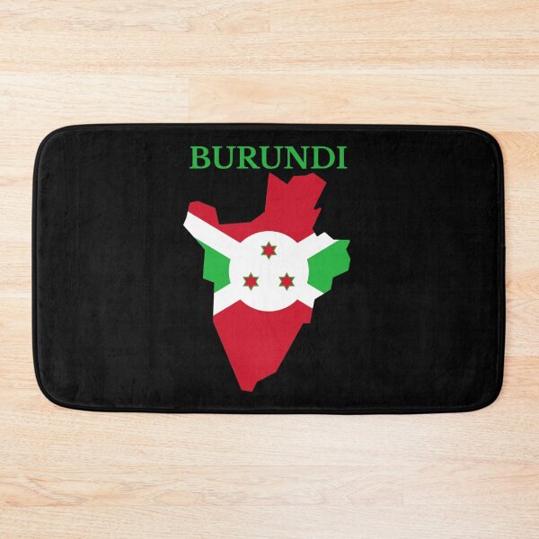 Item preview, Burundi Map Flag designed and sold by marosharaf.