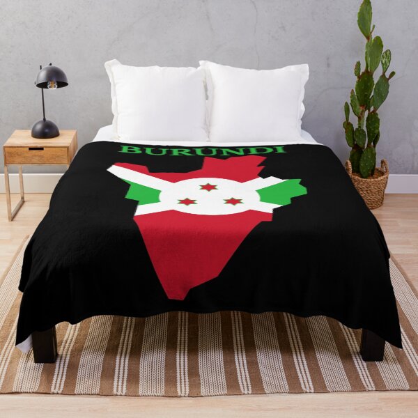 Item preview, Burundi Map Flag designed and sold by marosharaf.