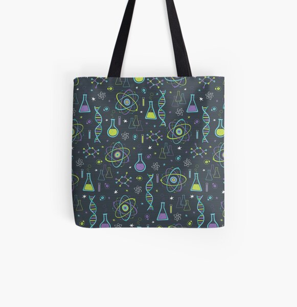 Midcentury Modern Science All Over Print Tote Bag