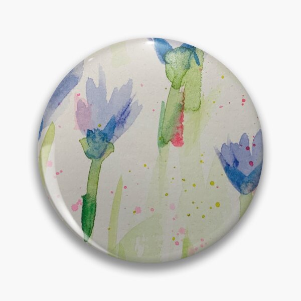 Item preview, Purple flowers watercolor  designed and sold by SpringCandy.