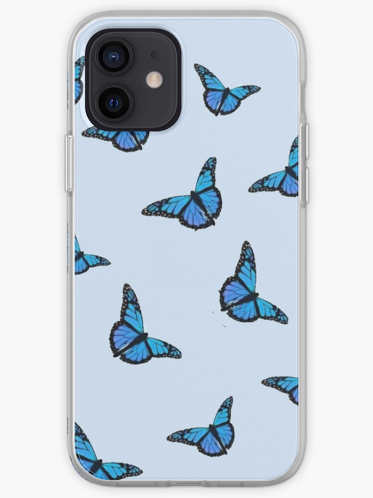 Motif papillon bleu | Coque iPhone