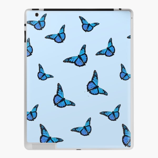 Blue Butterfly Pattern iPad Skin