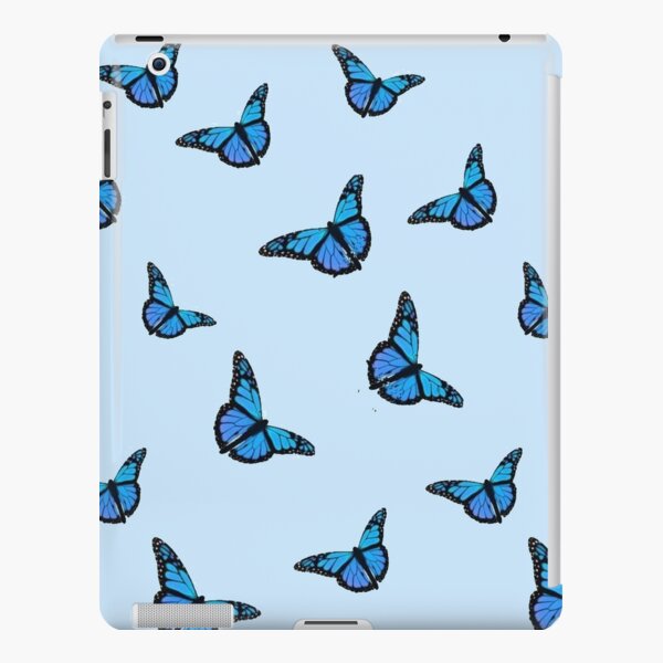 Blue Butterfly Pattern iPad Snap Case
