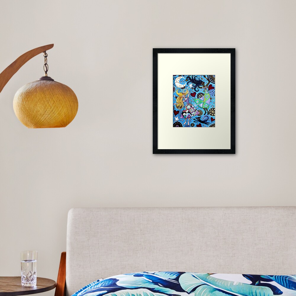 Falling With You Framed Art Print