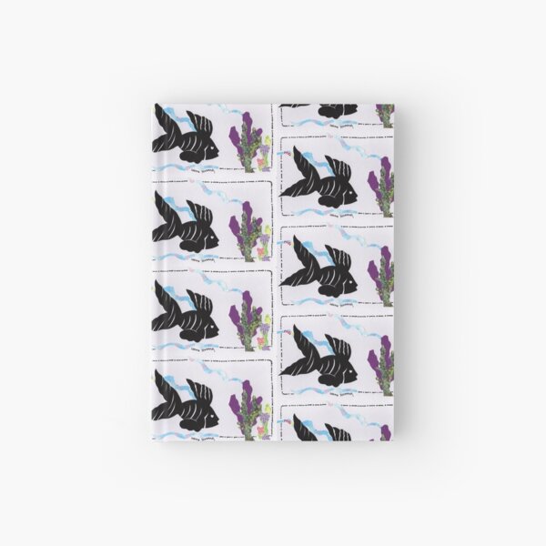Silhouette Fish Design Hardcover Journal