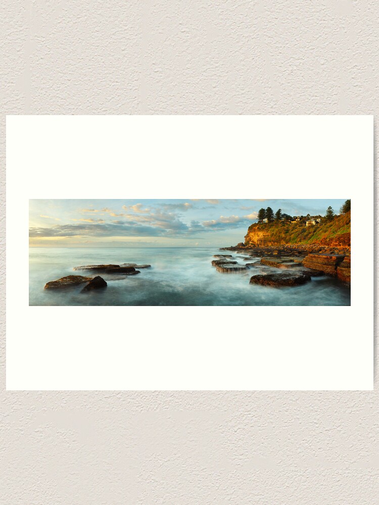 Thumbnail 1 of 3, Art Print, Avalon Rocks, Sydney, New South Wales, Australia designed and sold by Chockstone.