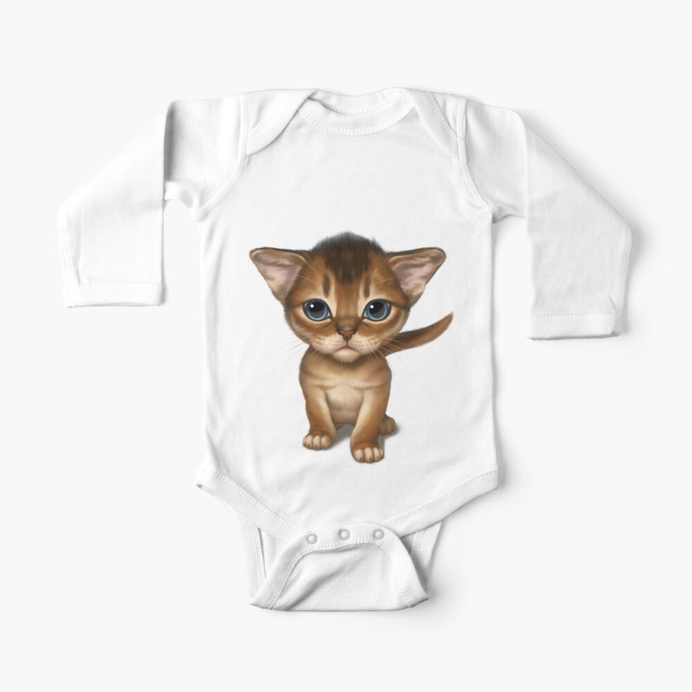 Cataclysm Abyssinian Kitten Classic Baby One Piece By Ikerpazstudio Redbubble