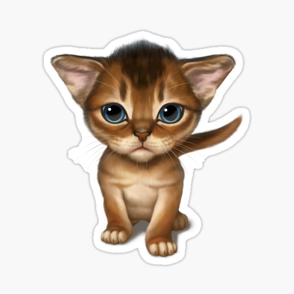 Cataclysm - Abyssinian Kitten - Classic Sticker