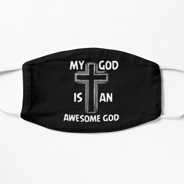 My God Is An Awesome God Christian Design Flat Mask