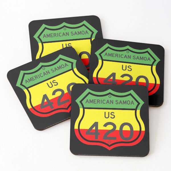 Item preview, American Samoa Highway 420 in Rasta Colours designed and sold by Kiwidom.