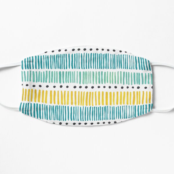 Mint and Blue Boho Chic Mask