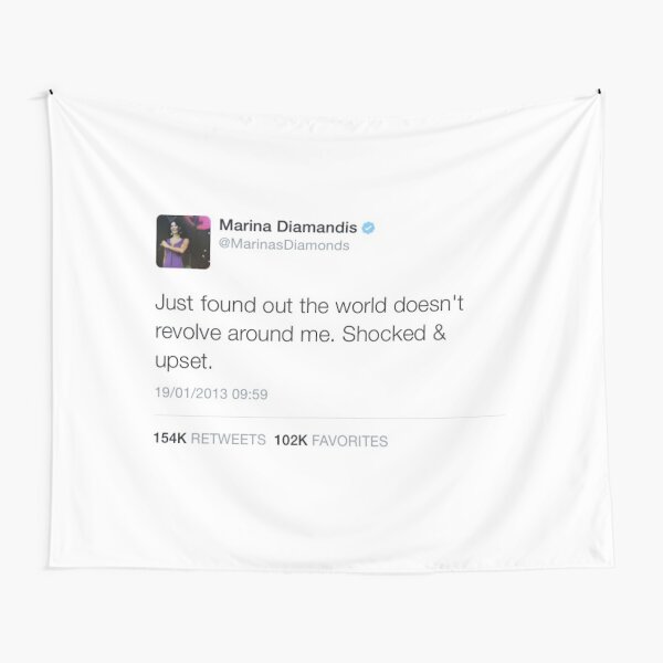 Marina and the Diamonds Tweet Tapestry Tapestry