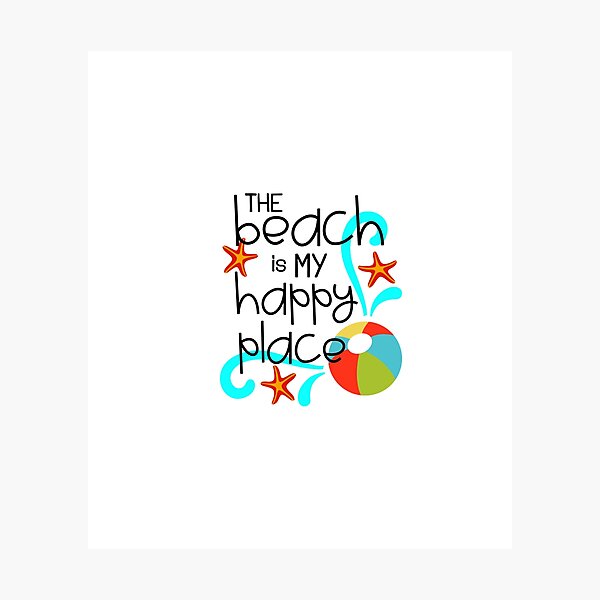 Item preview, The Beach is My Happy Place designed and sold by creative321.