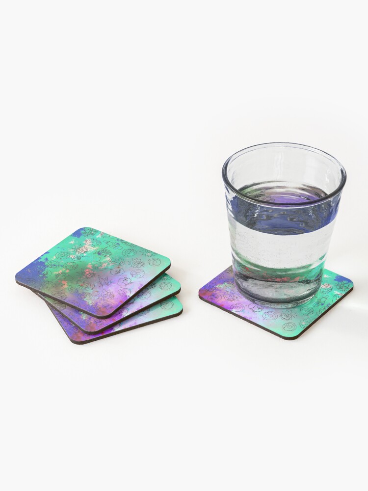 Alternate view of Faces Coasters (Set of 4)