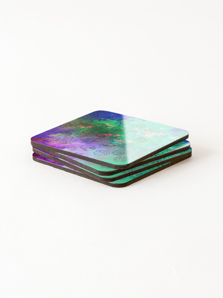 Alternate view of Faces Coasters (Set of 4)