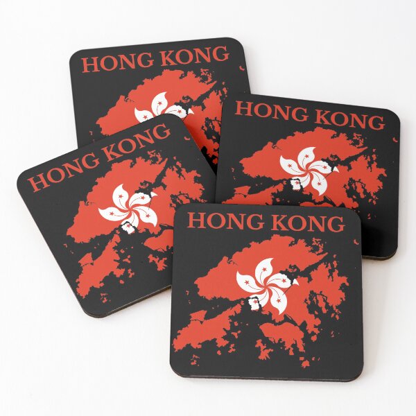 Item preview, Hong Kong Map Flag designed and sold by marosharaf.