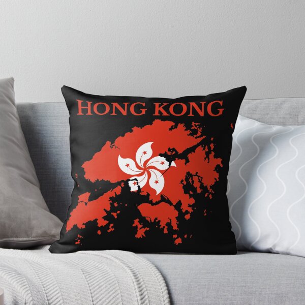 Item preview, Hong Kong Map Flag designed and sold by marosharaf.