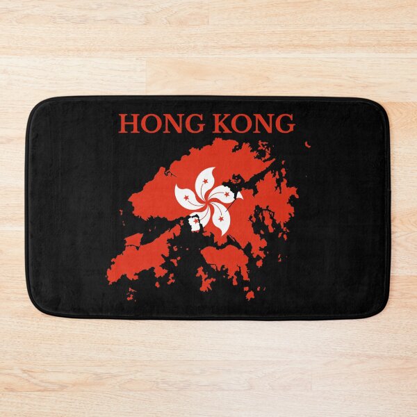 Item preview, Hong Kong Map Flag designed and sold by marosharaf.