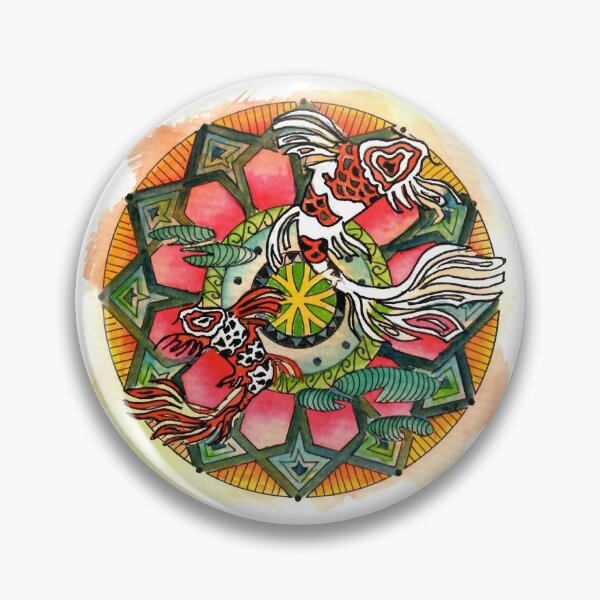 Item preview, Koi Fish Mandala Watercolor designed and sold by Michelle Potter Artist.