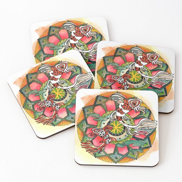 Item preview, Koi Fish Mandala Watercolor designed and sold by Michelle Potter Artist.
