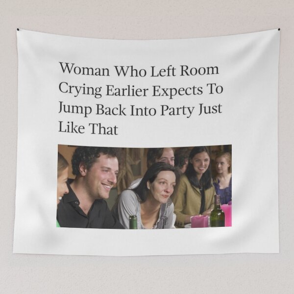 Item preview, Party Social Anxiety Meme Headline Onion designed and sold by lindsayxo.