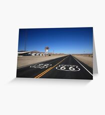 Route 66 Shield Greeting Card