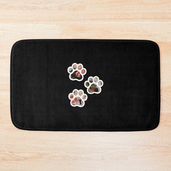 Item preview, Floral Paw Print Cat designed and sold by hamza1451.
