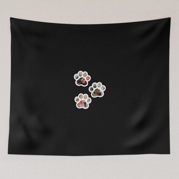 Item preview, Floral Paw Print Cat designed and sold by hamza1451.