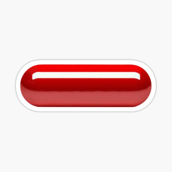 Rote Pille Sticker