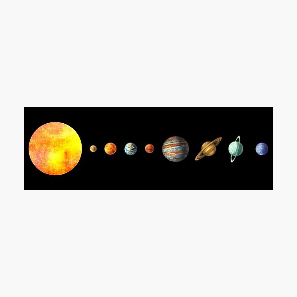 The Solar System Photographic Print