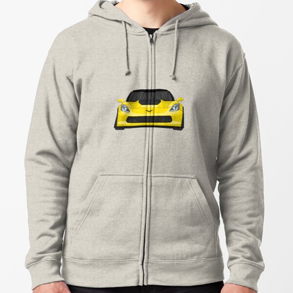 corvette hoodie yellow