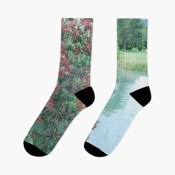 Item preview, Pohutukawa on the River designed and sold by lizdomett.
