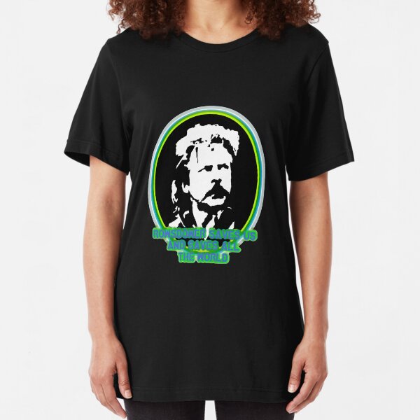 Rowsdower Saves Us... white version Slim Fit T-Shirt