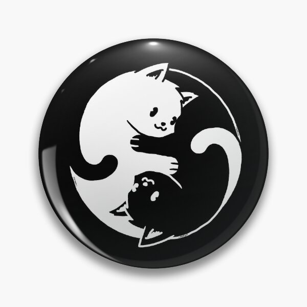 Item preview, Yin Yang Cat Black & White designed and sold by vomaria.
