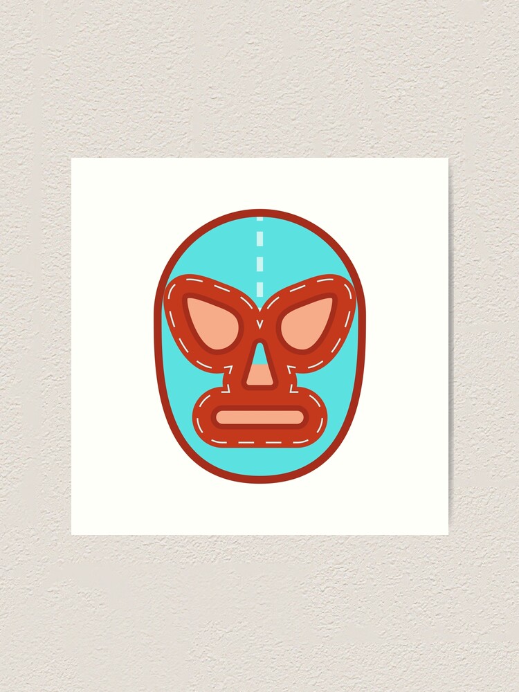 Nacho Libre Luchador Mask Art Print By Kyliebeth Redbubble