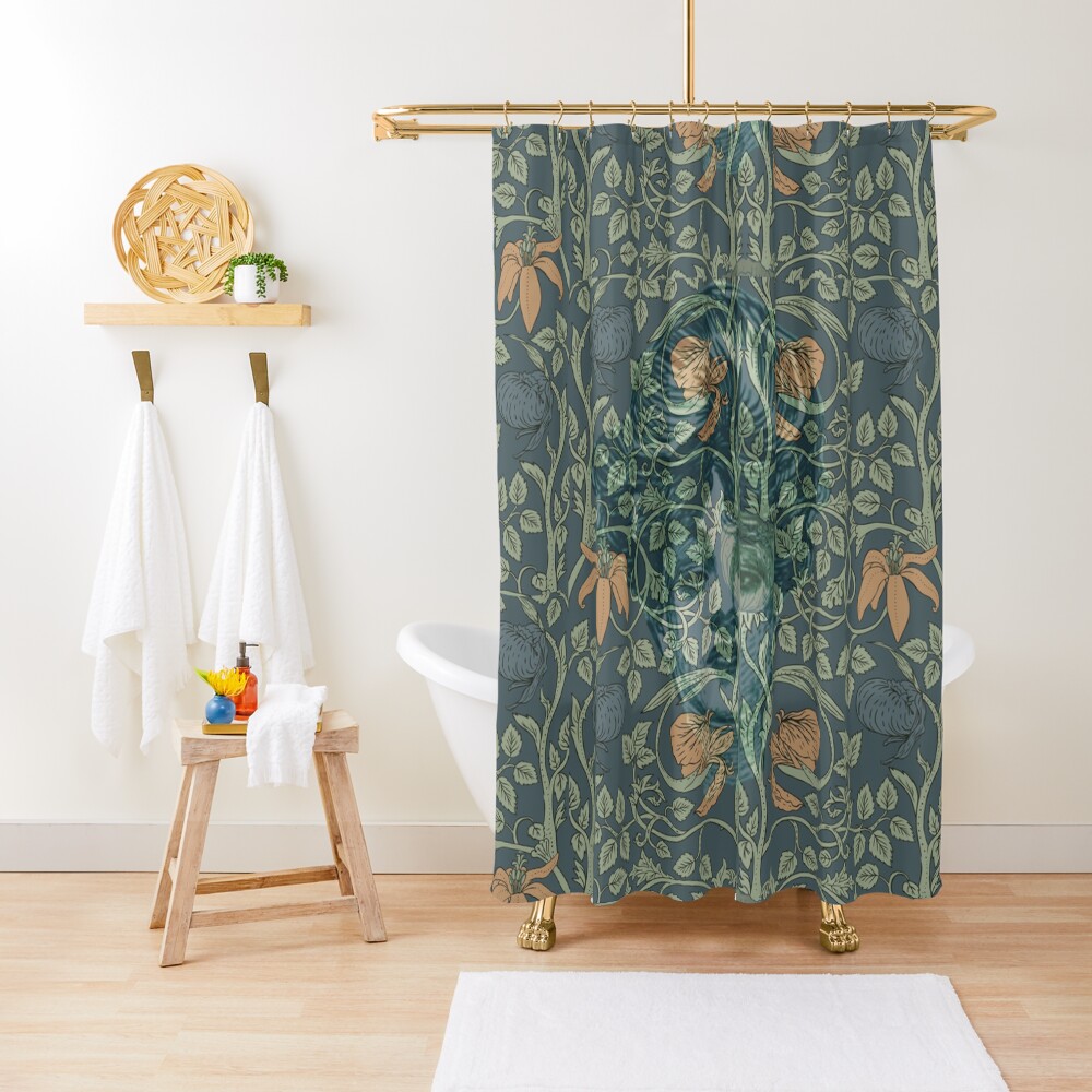 Ms. Gibson in Morris's Garden Shower Curtain