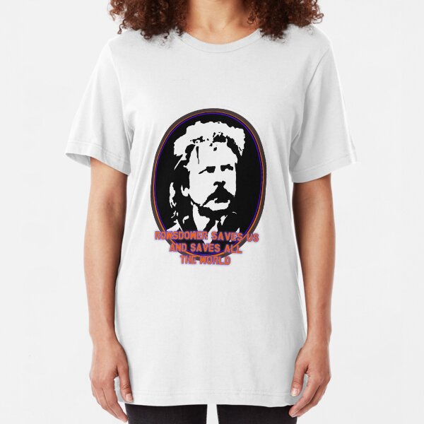 Rowsdower Saves Us and Saves All The World Slim Fit T-Shirt