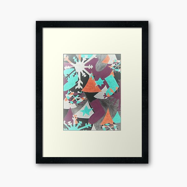 Christmas in Abstract Framed Art Print