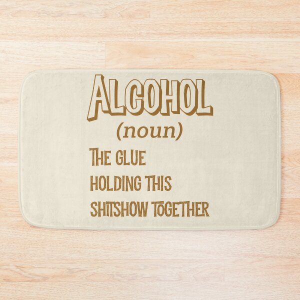 Item preview, Alcohol noun typography text art quote by Word Fandom - wordfandom designed and sold by Kerry Pritchard.