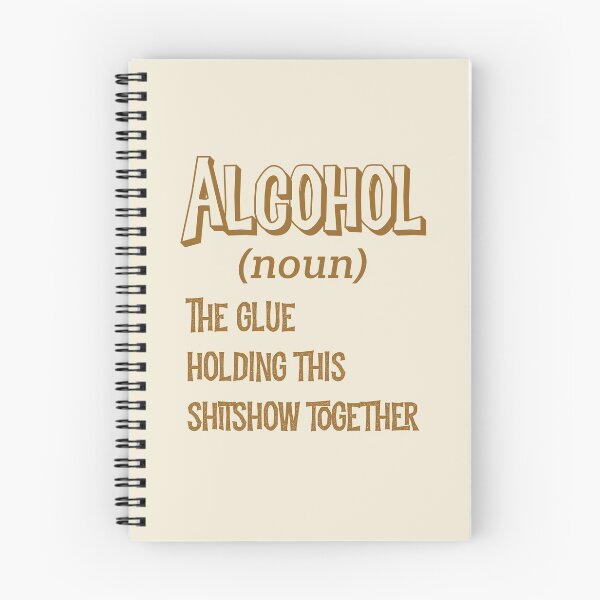 Item preview, Alcohol noun typography text art quote by Word Fandom - wordfandom designed and sold by Kerry Pritchard.